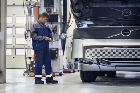 1 miljon uppkopplade volvolastbilar rullar på vägarna i världen. Foto: Volvo Trucks.