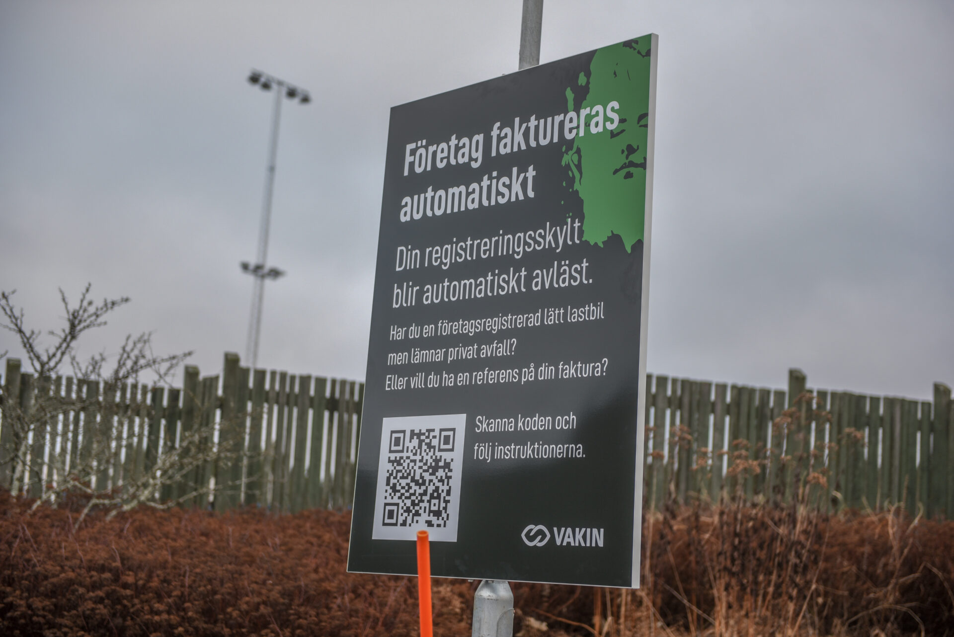 För privata besök med en företagsbil finns denna möjlighet. Foto: Vakin.