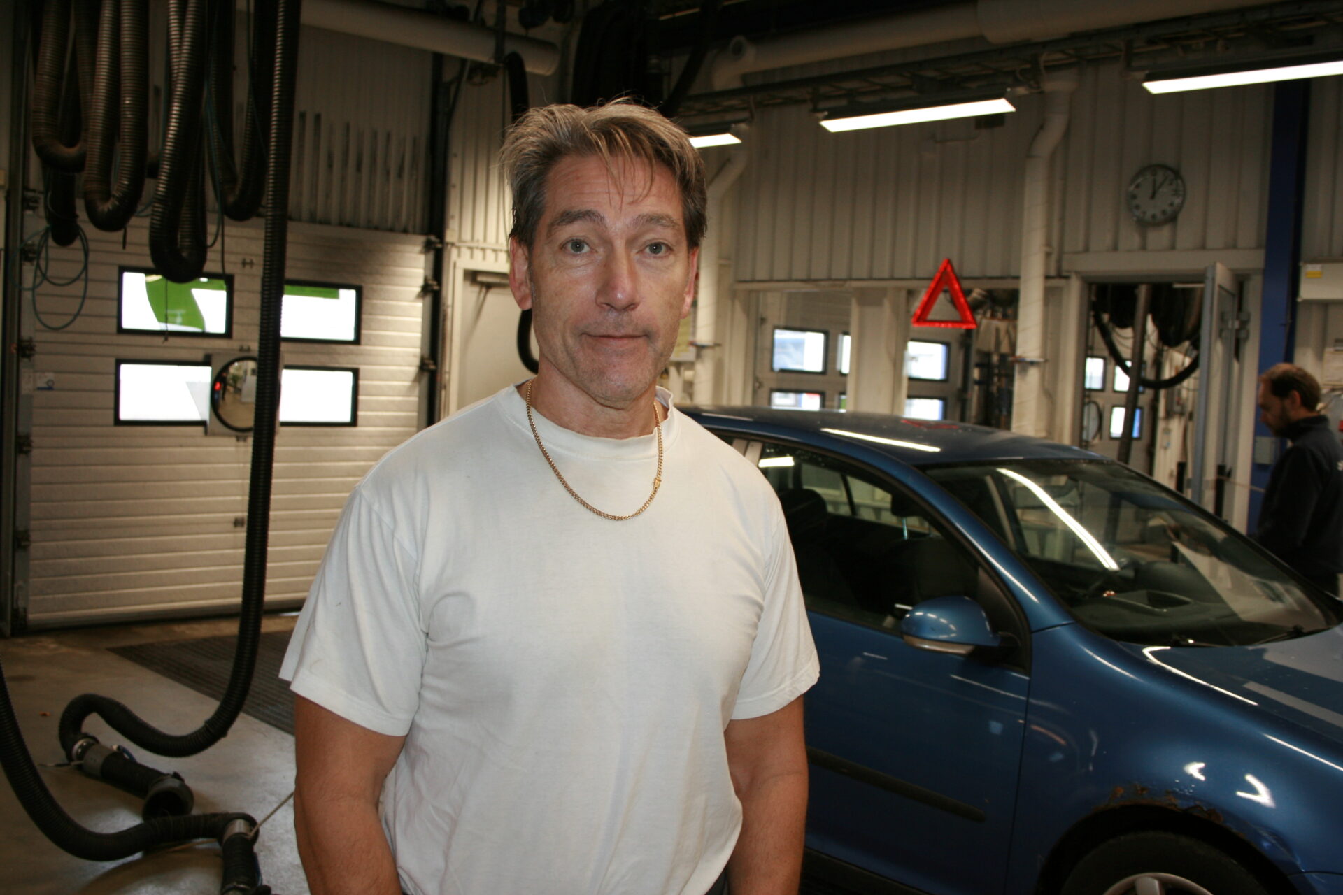 ”Vi kan ju göra som de gör i Danmark där de har ”bilsyn” vart annat år”, säger Håkan. Foto: Heidi Bodensjö/Proffs.