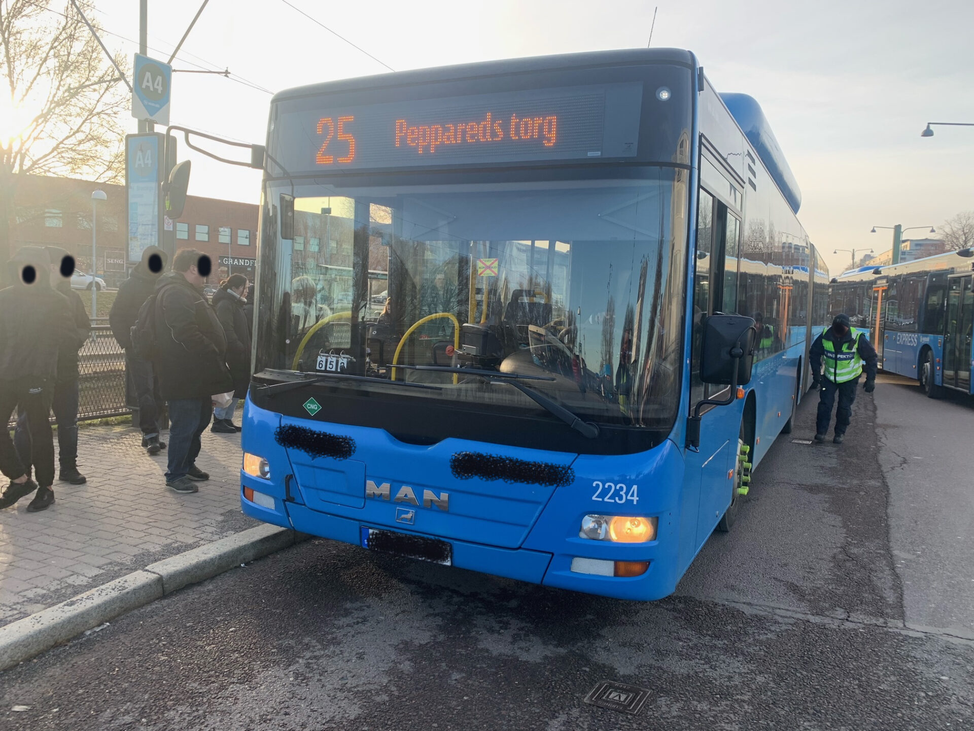 Under en kontroll av stadsbussar i Göteborg februari 2023, påträffades många brister och två körförbud utfärdades. Foto: Proffs/arkiv.