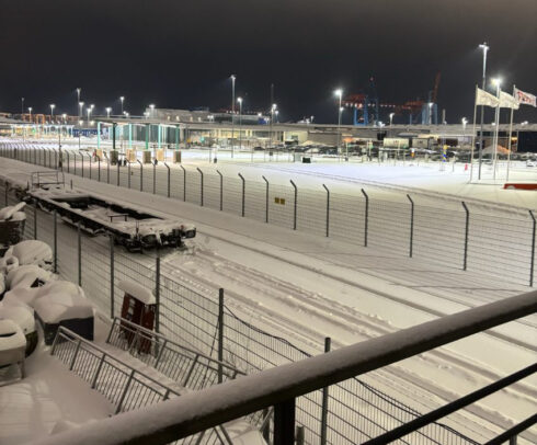"Ansvaret för drift och snöröjning i det här fallet ligger på Göteborgs Hamn och andra aktörer med ansvar i hamnområdet", säger Länsstyrelsen. Foto: Privat.