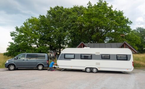Nu slopas fordonsskatten på många typer av släp. Foto: Transportstyrelsen.