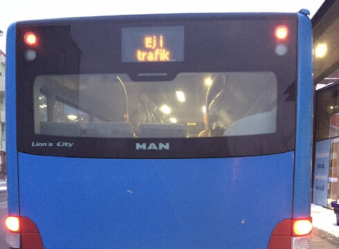 Under kontrollerna påträffades ett antal bussar som inte borde ha varit i trafik.