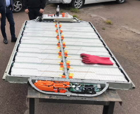    Litiumbatteri. Foto: Bo Ericsson.