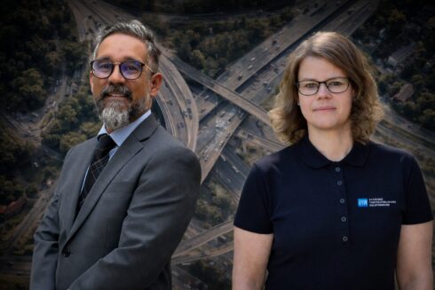 Sebastian Grimhäll och Maria Prole, STR. Foto STR, montage