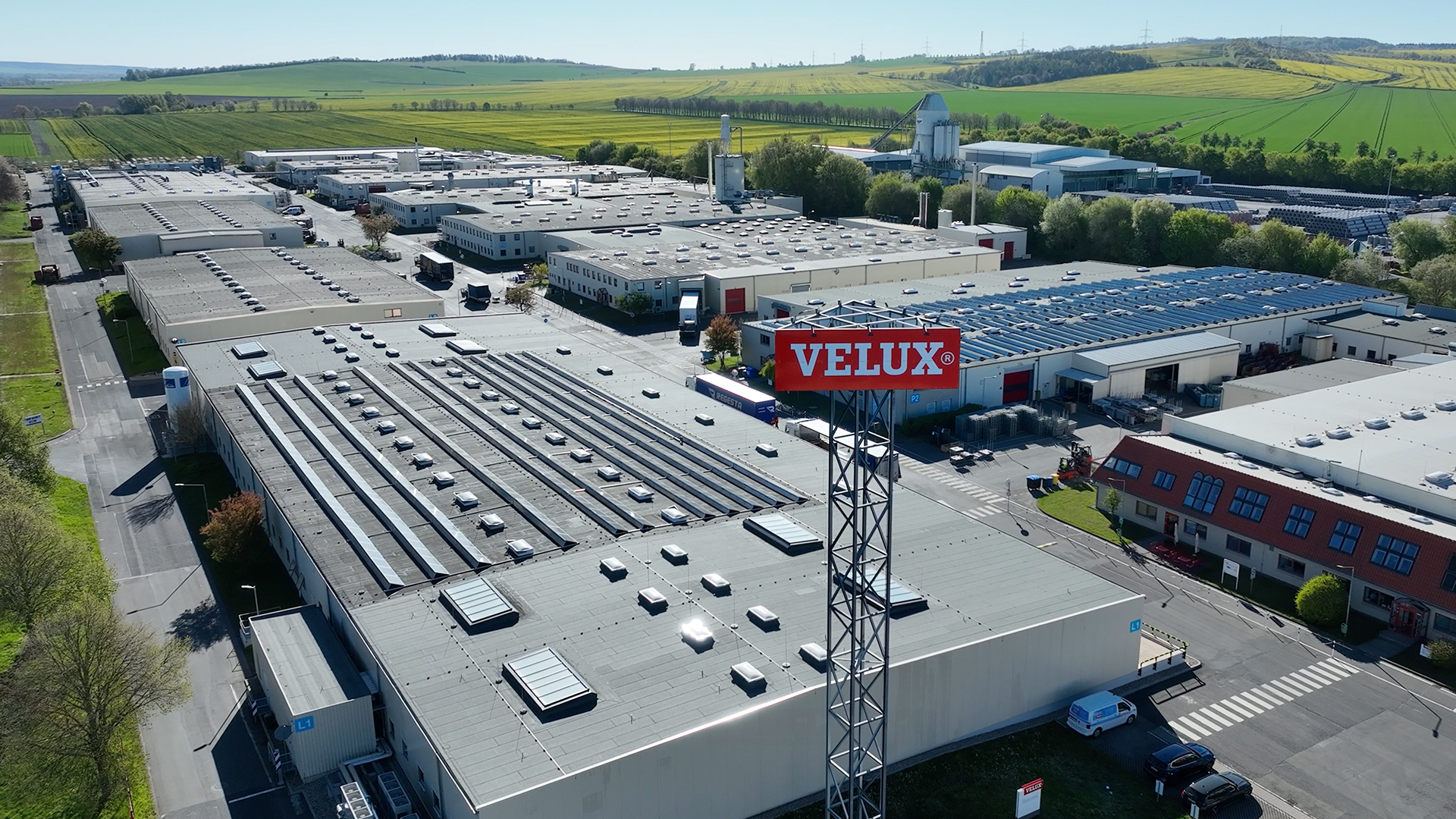 Danska VELUX anläggning. Foto: VELUX.