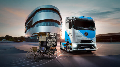 Specialutställningen i Stuttgart heter "130 år med nyttofordon". Foto: Daimler Group.