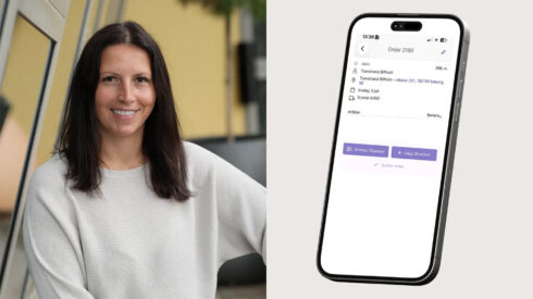 "Det räcker att fotografera vågkvittot med mobilen för att informationen ska registreras i transportordern, säger Pavlina Todorova Tashkov", Product Manager för Hogia Moveit. Foto: Hogia