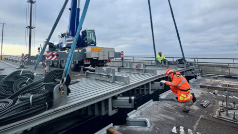 Øresundsbrons vägtrafik påverkas när två stora expansionsfogar byts ut. Foto: Øresundsbron