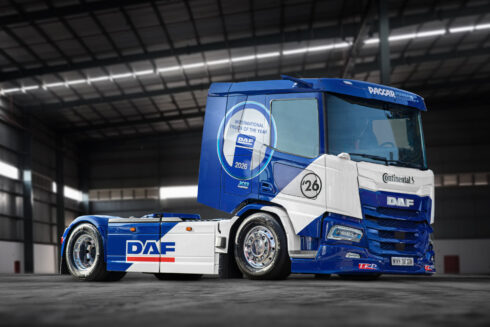    Van Der Mierden Transport i Nederländerna har tagit emot en exklusiv DAF Electric Race Truck för mjölktransporter. Foto: DAF Trucks.