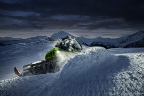 Scanias batteripaket av typen Core 800 ska möta utmaningarna. Foto: Scania/Prinoth.